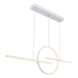 Globo Barral hanglamp – Ingebouwd (LED) – Wit