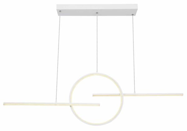 Globo Barral hanglamp – Ingebouwd (LED) – Wit