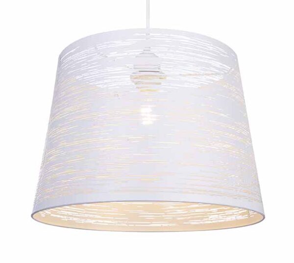 Globo Becca hanglamp – ø 35 cm – E27 (grote fitting) – Wit