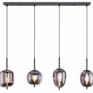 Globo Blacky hanglamp – E14 (kleine fitting) – Zwart