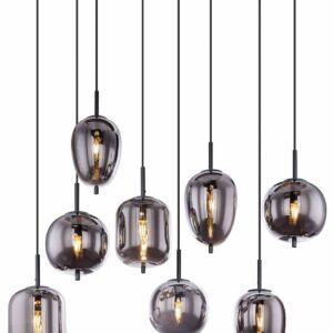 Globo Blacky hanglamp – E14 (kleine fitting) – Zwart