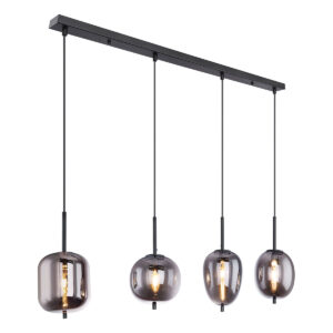 Globo Blacky hanglamp – E14 (kleine fitting) – Zwart