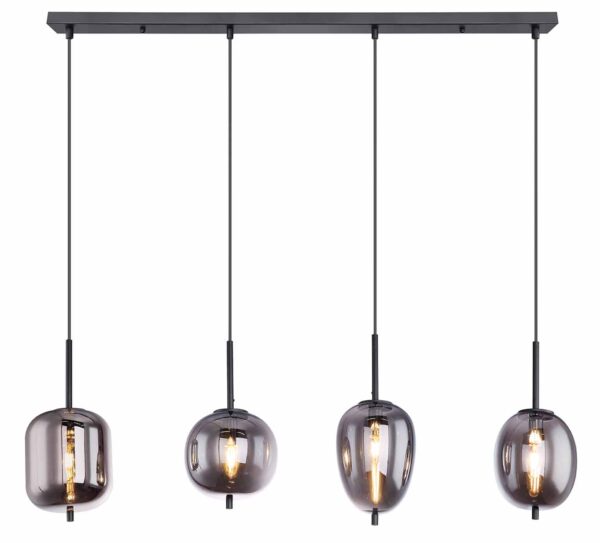 Globo Blacky hanglamp – E14 (kleine fitting) – Zwart