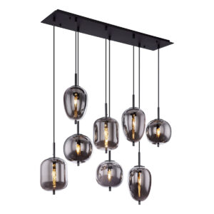 Globo Blacky hanglamp – E14 (kleine fitting) – Zwart