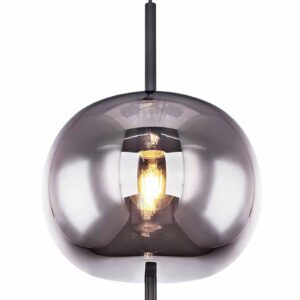 Globo Blacky hanglamp – ø 30 cm – E27 (grote fitting) – Zwart