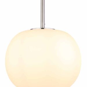 Globo Blacky i hanglamp – ø 30 cm – E27 (grote fitting) – Nikkel