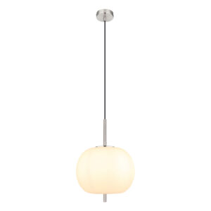 Globo Blacky i hanglamp – ø 30 cm – E27 (grote fitting) – Nikkel