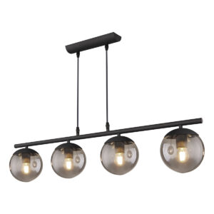 Globo Blama hanglamp – E27 (grote fitting) – Zwart