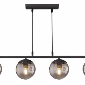 Globo Blama hanglamp – E27 (grote fitting) – Zwart