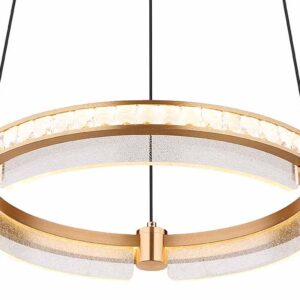 Globo Blondie hanglamp – ø 40 cm – Ingebouwd (LED) – Goud