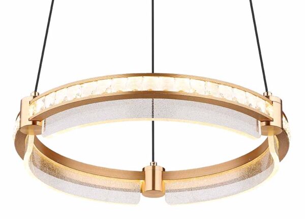 Globo Blondie hanglamp – ø 40 cm – Ingebouwd (LED) – Goud