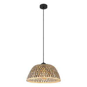 Globo Colly hanglamp – ø 40 cm – LED + E27 – Zwart