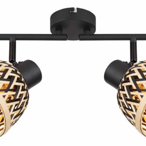 Globo Colly spot – LED + E27 – Zwart