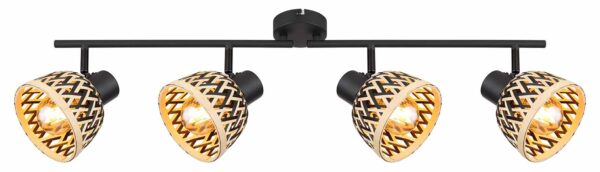 Globo Colly spot – LED + E27 – Zwart