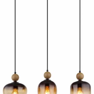 Globo Commy hanglamp – E27 (grote fitting) – Zwart