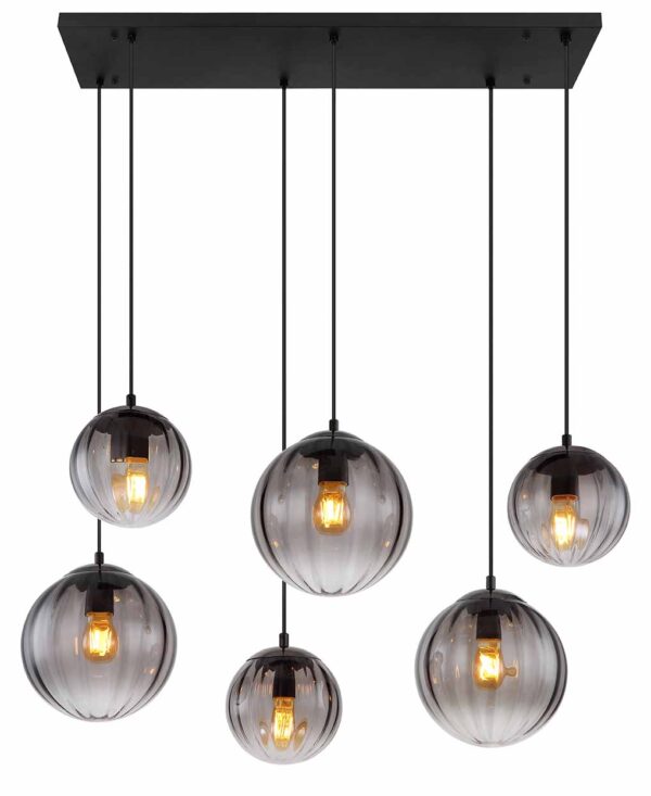 Globo Dallerta hanglamp – E27 (grote fitting) – Zwart