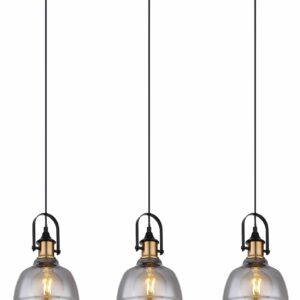 Globo Dorothea hanglamp – E27 (grote fitting) – Zwart