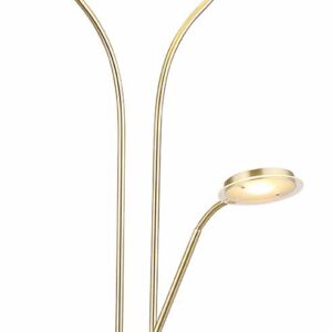 Globo Ebro vloerlamp – Ingebouwd (LED) – Messing