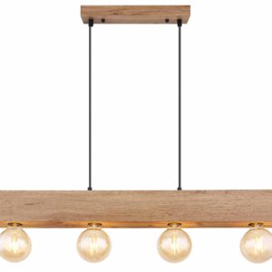 Globo Erna hanglamp – E27 (grote fitting) – Zwart