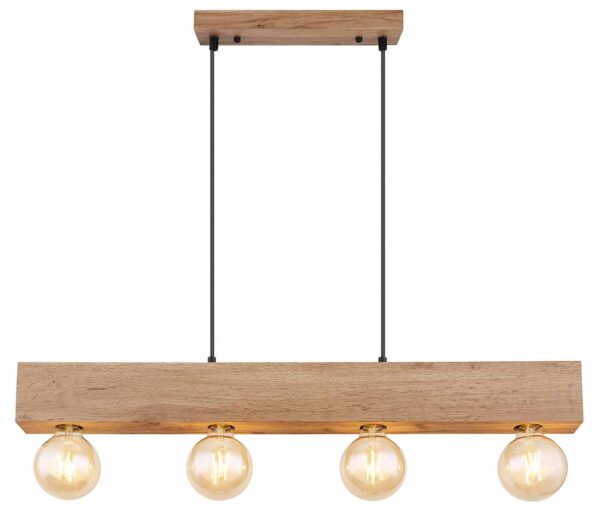 Globo Erna hanglamp – E27 (grote fitting) – Zwart