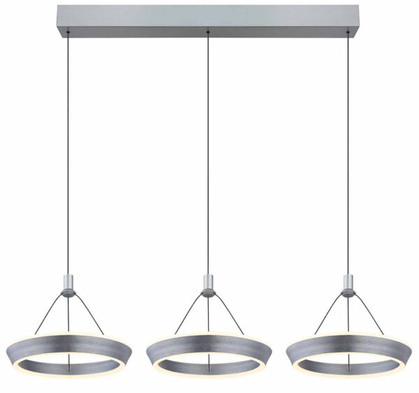 Globo Ferra hanglamp – Ingebouwd (LED) – Grijs