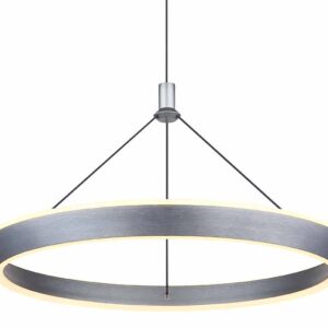 Globo Ferra hanglamp – ø 50 cm – Ingebouwd (LED) – Grijs