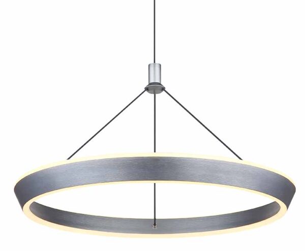 Globo Ferra hanglamp – ø 50 cm – Ingebouwd (LED) – Grijs