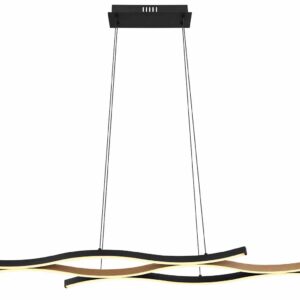 Globo Geronimo hanglamp – Ingebouwd (LED) – Zwart