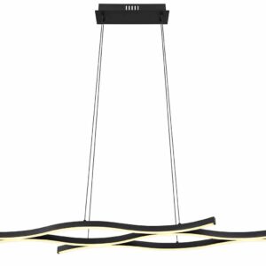 Globo Geronimo hanglamp – Ingebouwd (LED) – Zwart