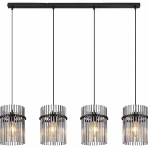 Globo Gorley hanglamp – E27 (grote fitting) – Zwart