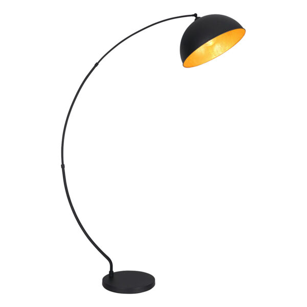 Globo Gottfried vloerlamp – E27 (grote fitting) – Zwart