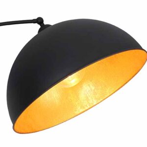 Globo Gottfried vloerlamp – E27 (grote fitting) – Zwart