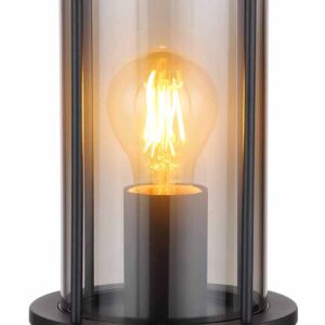 Globo Gracey wandlamp – E27 (grote fitting) – Zwart