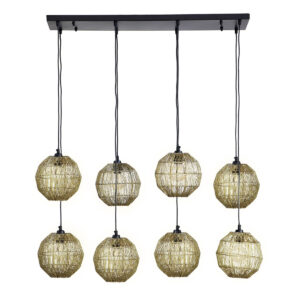 Globo Hermi II hanglamp – E27 (grote fitting) – Brons