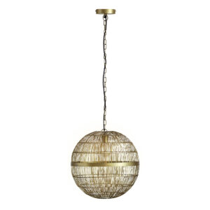 Globo Hermi II hanglamp – ø 50 cm – E27 (grote fitting) – Brons