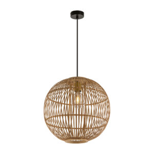 Globo Hildegard hanglamp – ø 40 cm – E27 (grote fitting) – Naturel