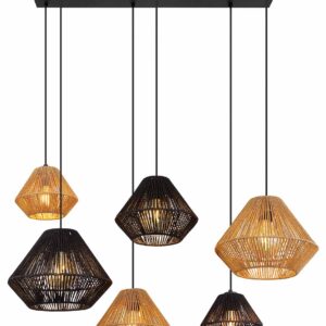 Globo Houdini hanglamp – E27 (grote fitting) – Zwart