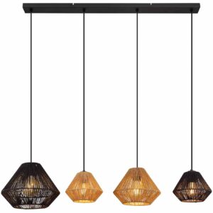 Globo Houdini hanglamp – E27 (grote fitting) – Zwart