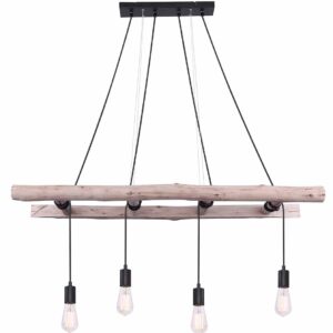 Globo Irmgard hanglamp – E27 (grote fitting) – Naturel