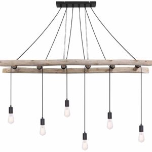 Globo Irmgard hanglamp – E27 (grote fitting) – Naturel