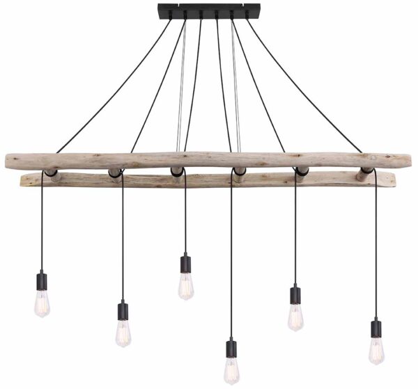 Globo Irmgard hanglamp – E27 (grote fitting) – Naturel