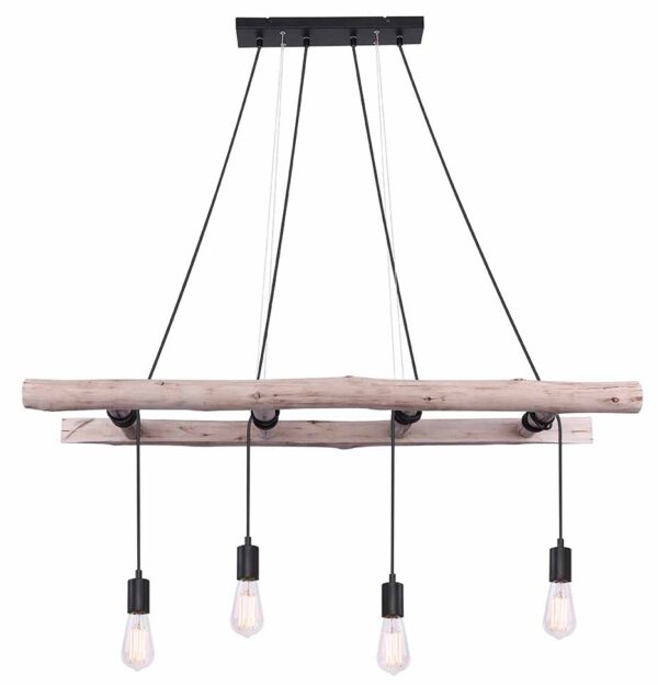 Globo Irmgard hanglamp – E27 (grote fitting) – Naturel