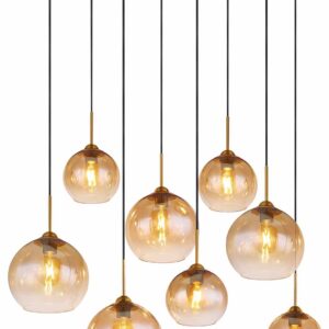 Globo Jamessa hanglamp – E27 (grote fitting) – Messing