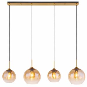 Globo Jamessa hanglamp – E27 (grote fitting) – Messing