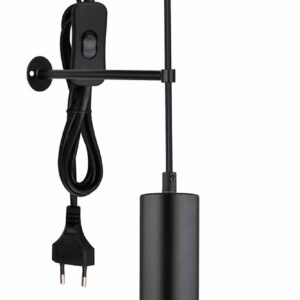 Globo Jedd wandlamp – E27 (grote fitting) – Zwart