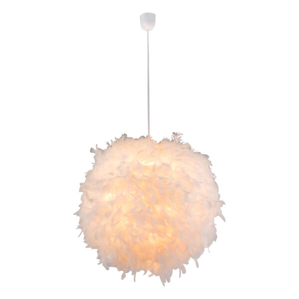 Globo Katunga hanglamp – ø 60 cm – E27 (grote fitting) – Wit