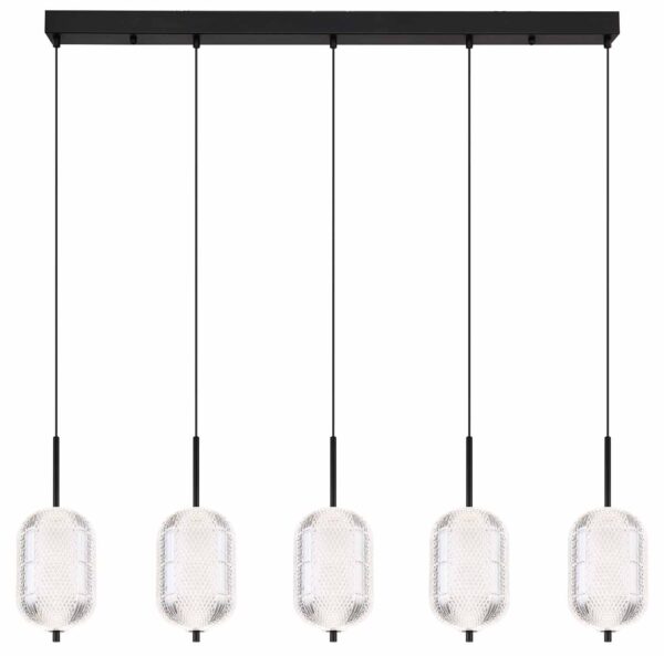 Globo Kurius hanglamp – Ingebouwd (LED) – Zwart