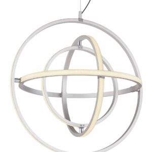 Globo Kurus hanglamp – ø 58 cm – Ingebouwd (LED) – Nikkel