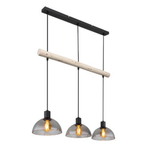 Globo Lindi hanglamp – E27 (grote fitting) – Zwart