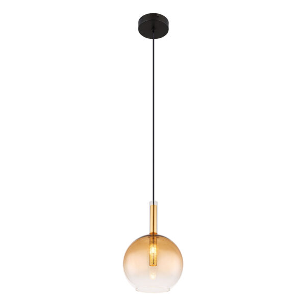 Globo Lopusa hanglamp – ø 18 cm – G9 – Zwart